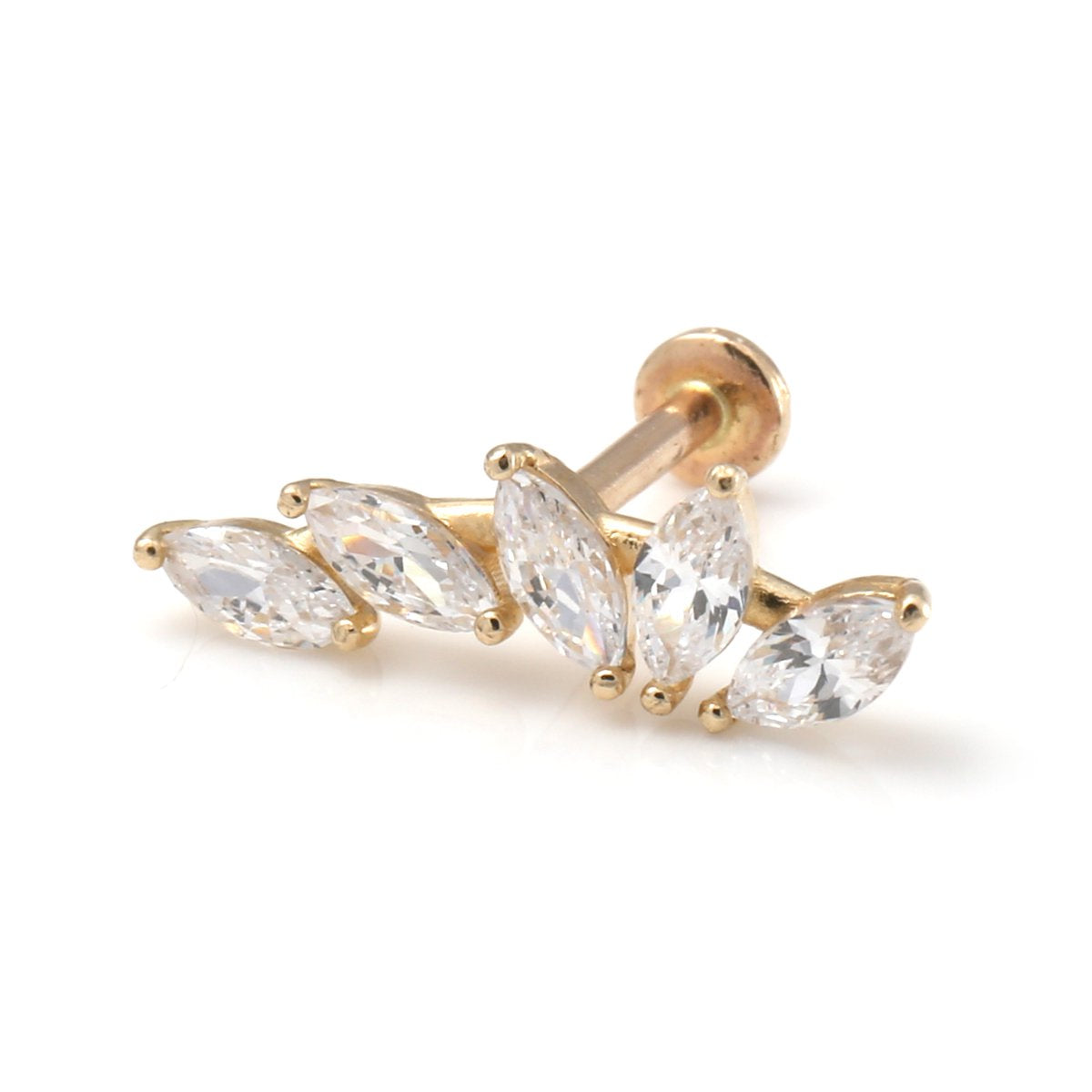 14K イエローゴールド ボディピアス