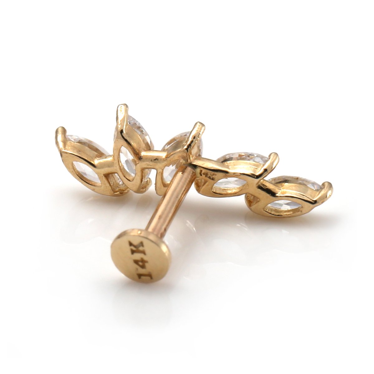 14K イエローゴールド ボディピアス