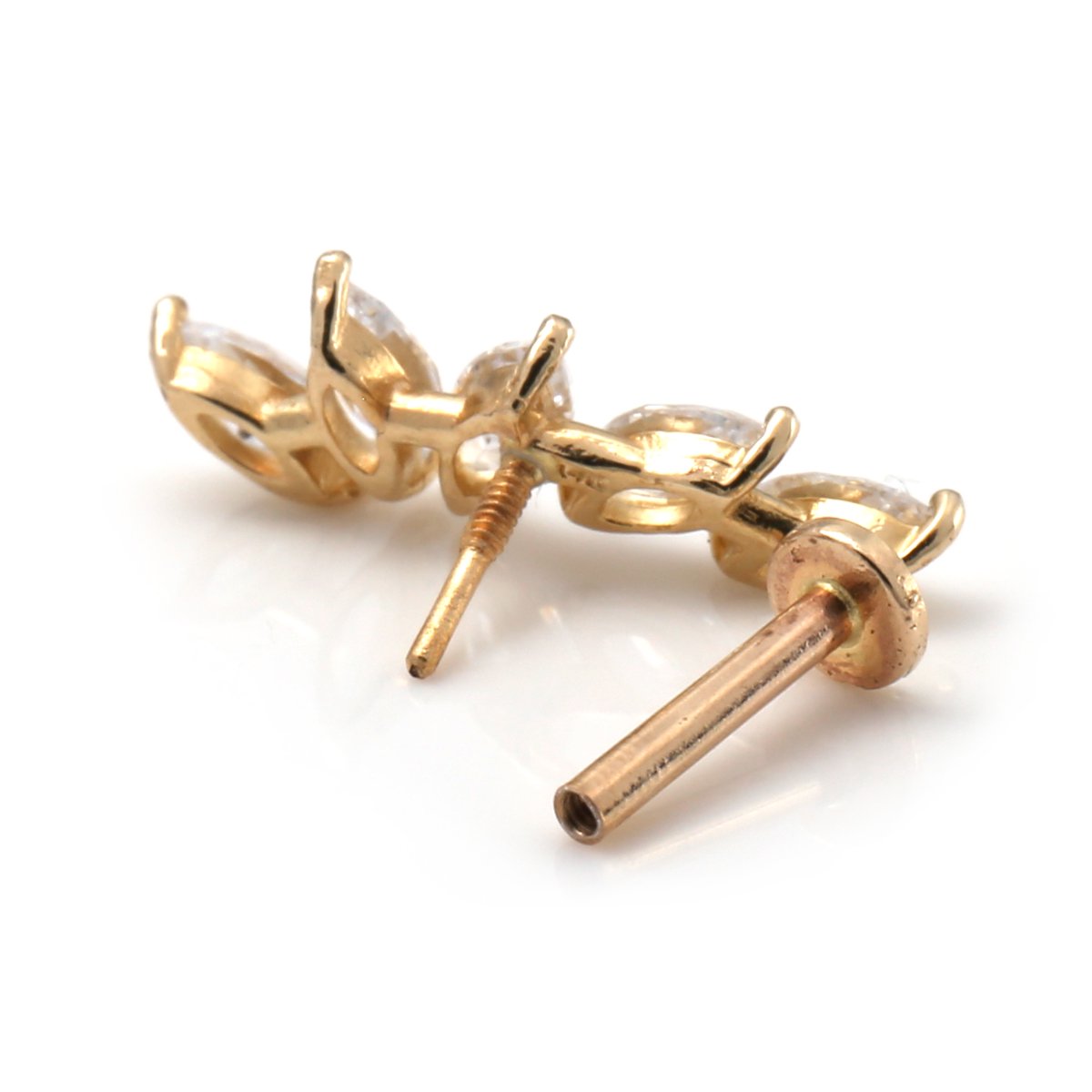 14K イエローゴールド ボディピアス