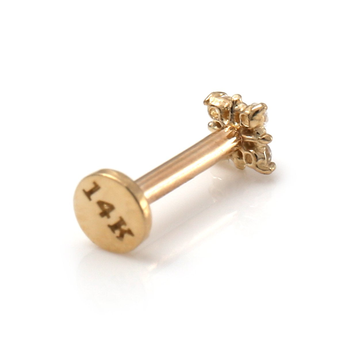 14K イエローゴールド ボディピアス