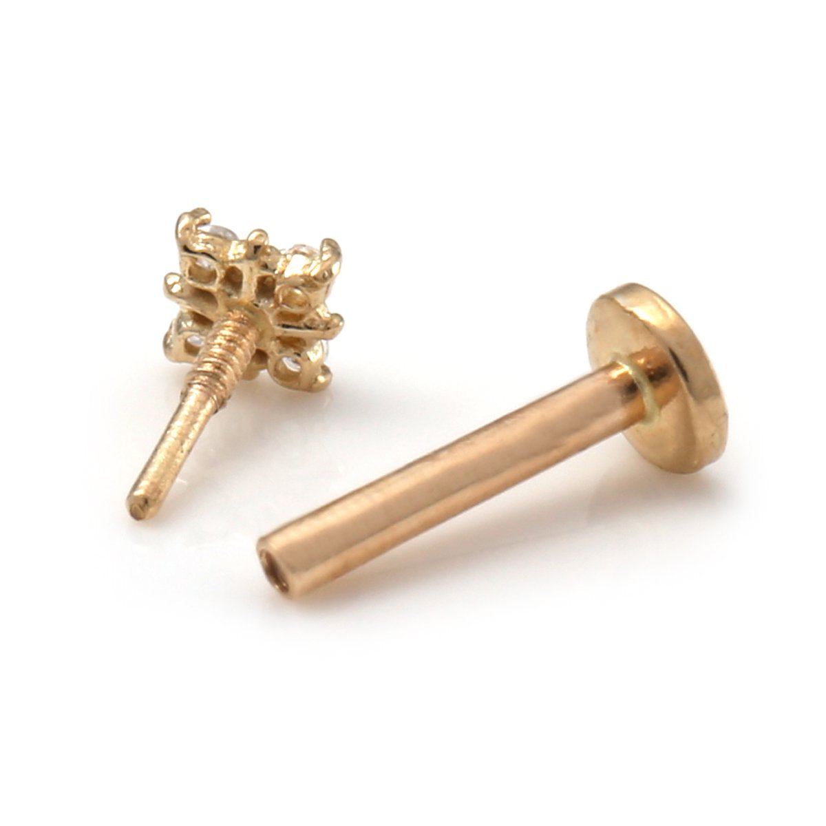 14K イエローゴールド ボディピアス