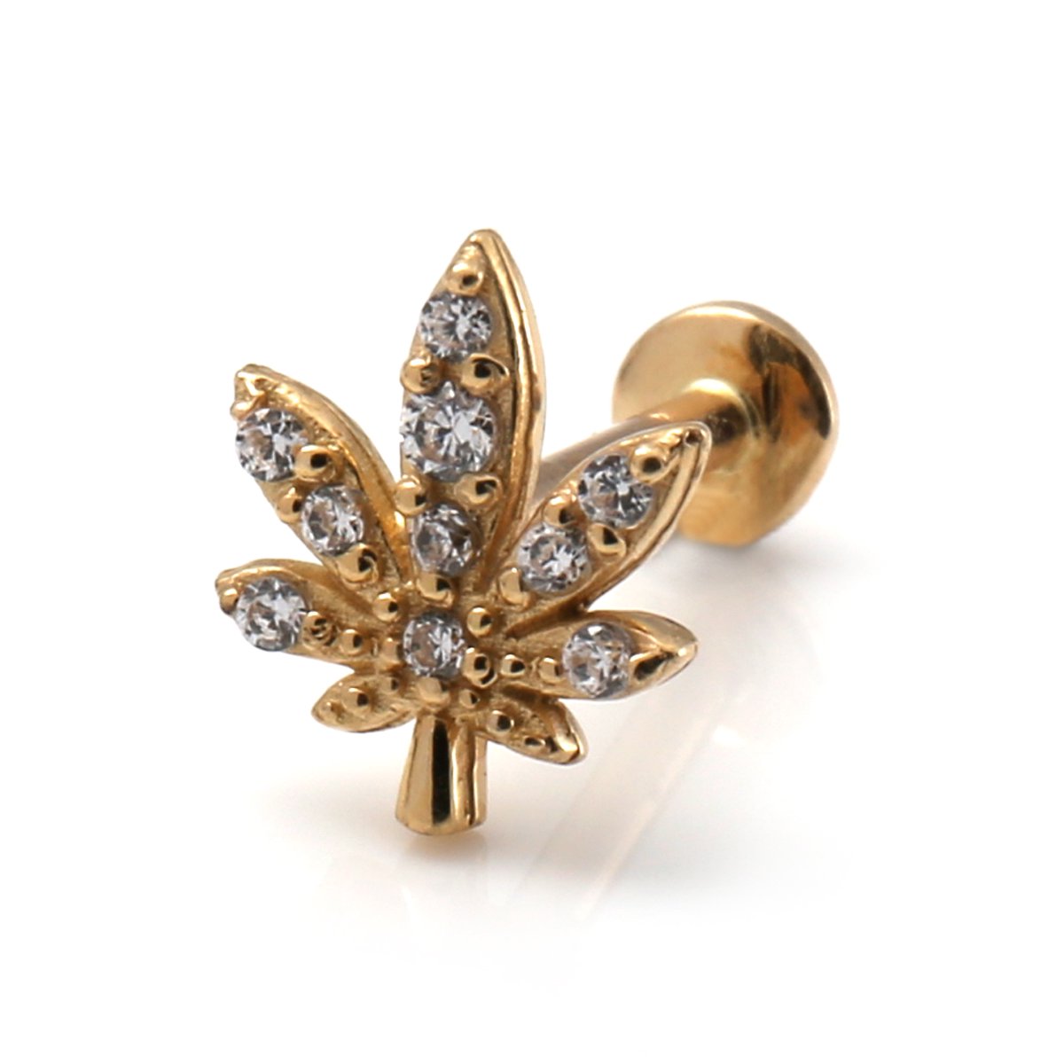 14K イエローゴールド ボディピアス