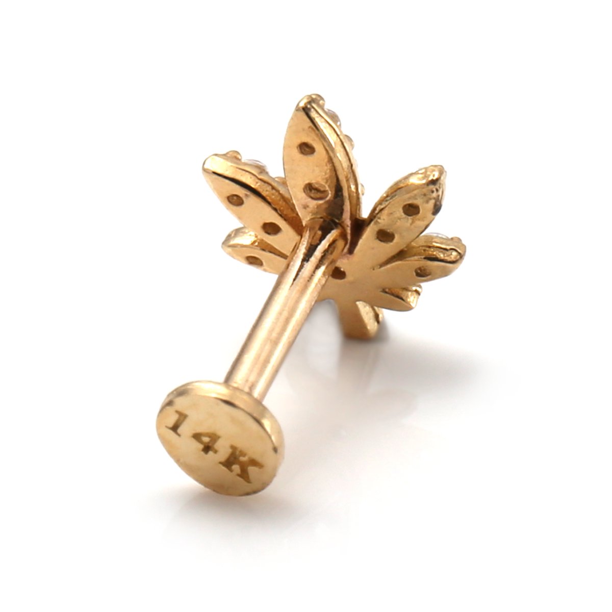 14K イエローゴールド ボディピアス