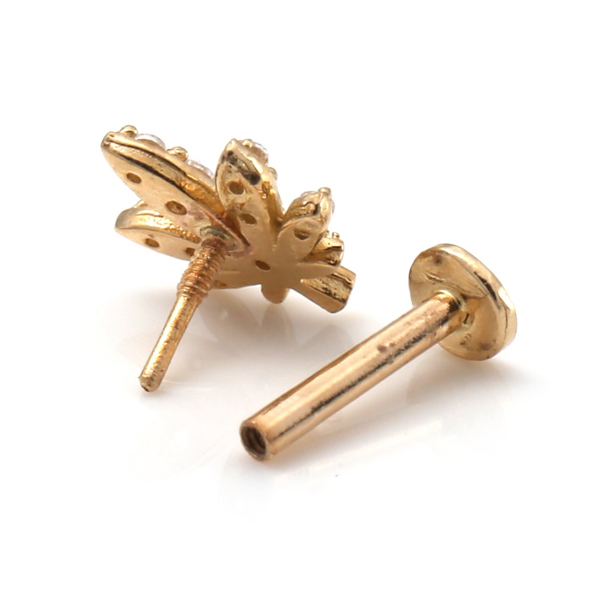 14K イエローゴールド ボディピアス