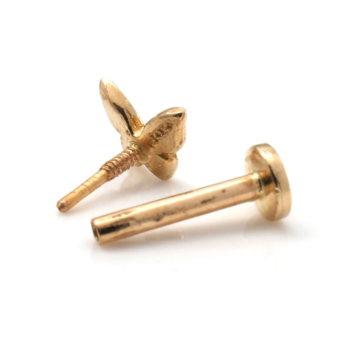 14K イエローゴールド ボディピアス