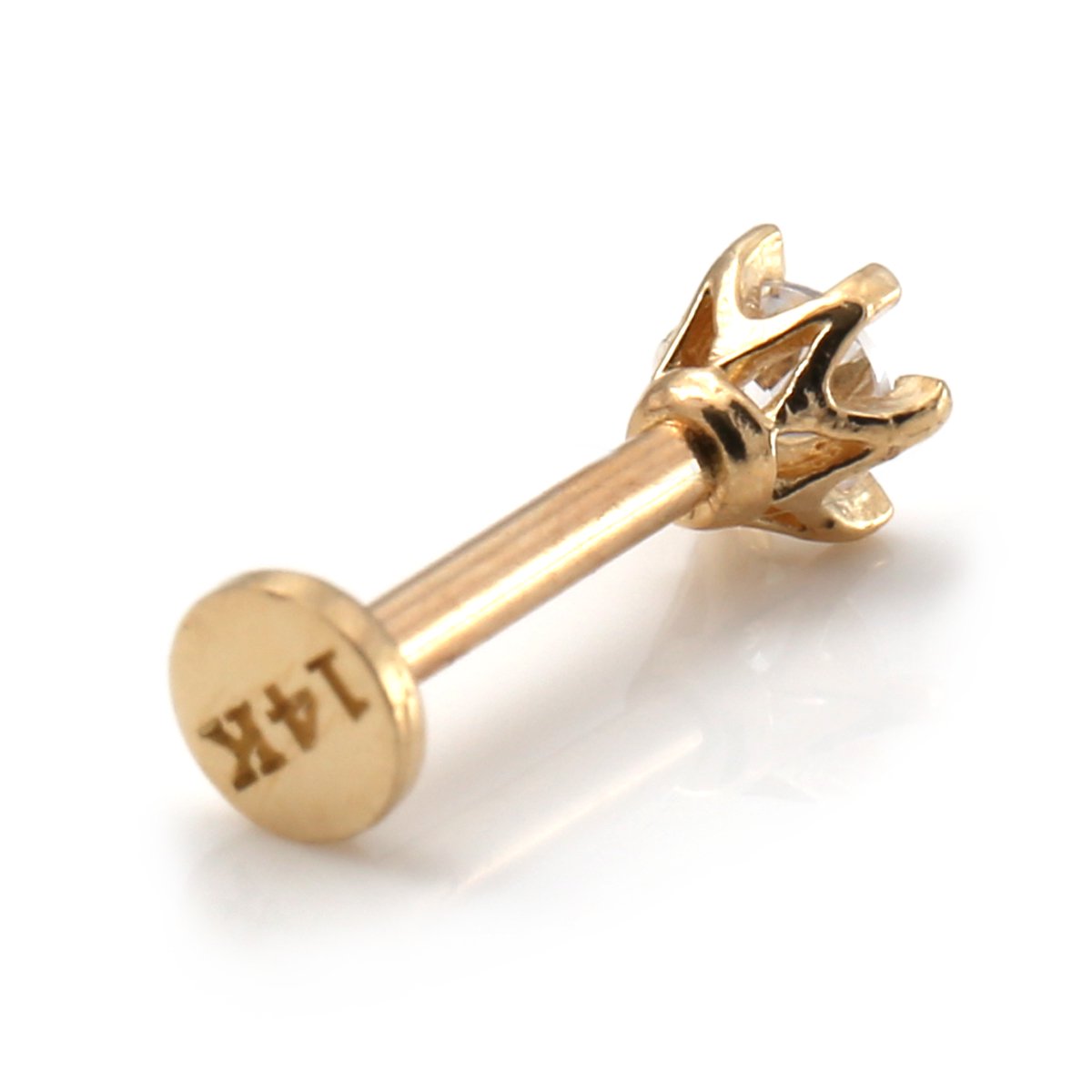 14K イエローゴールド ボディピアス