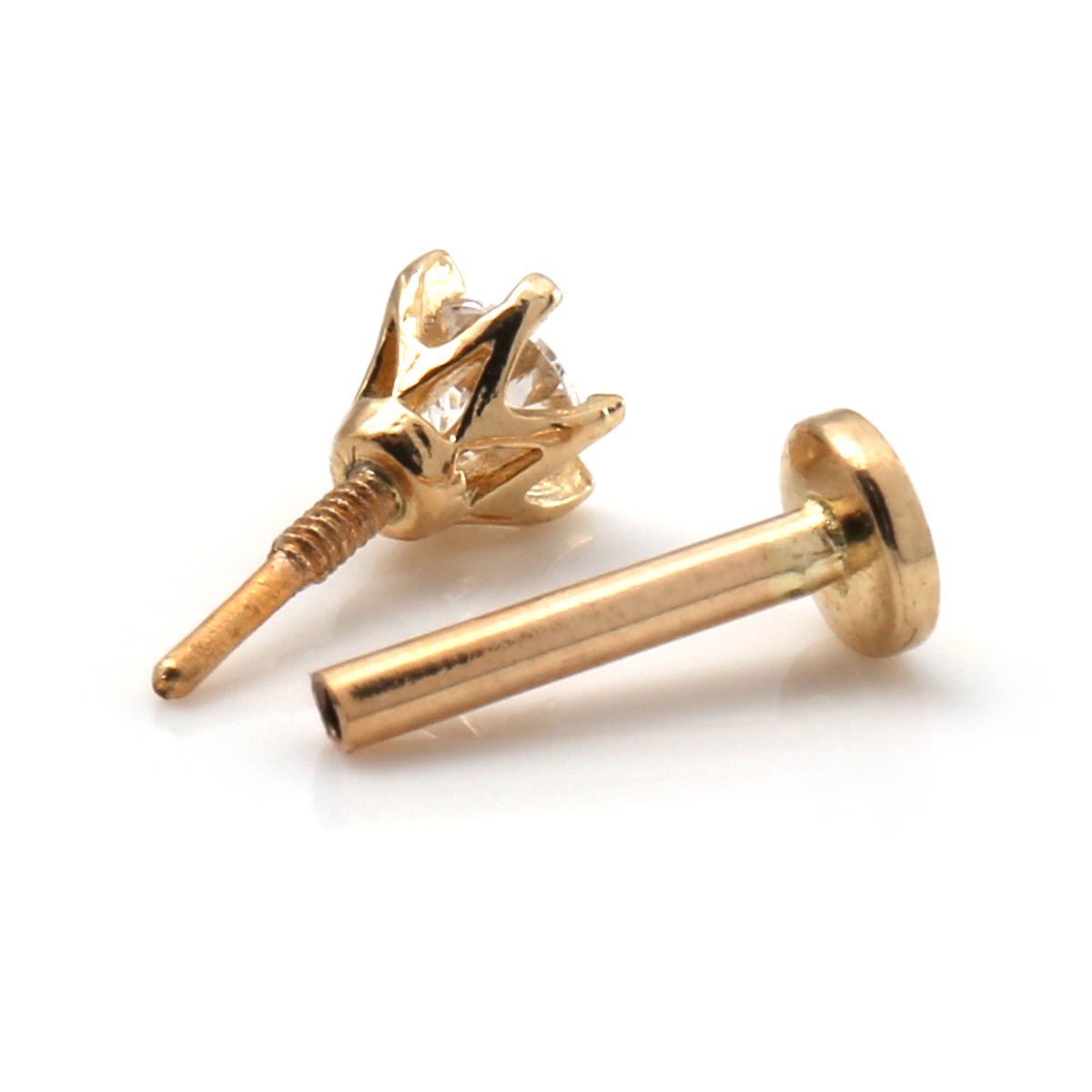 14K イエローゴールド ボディピアス