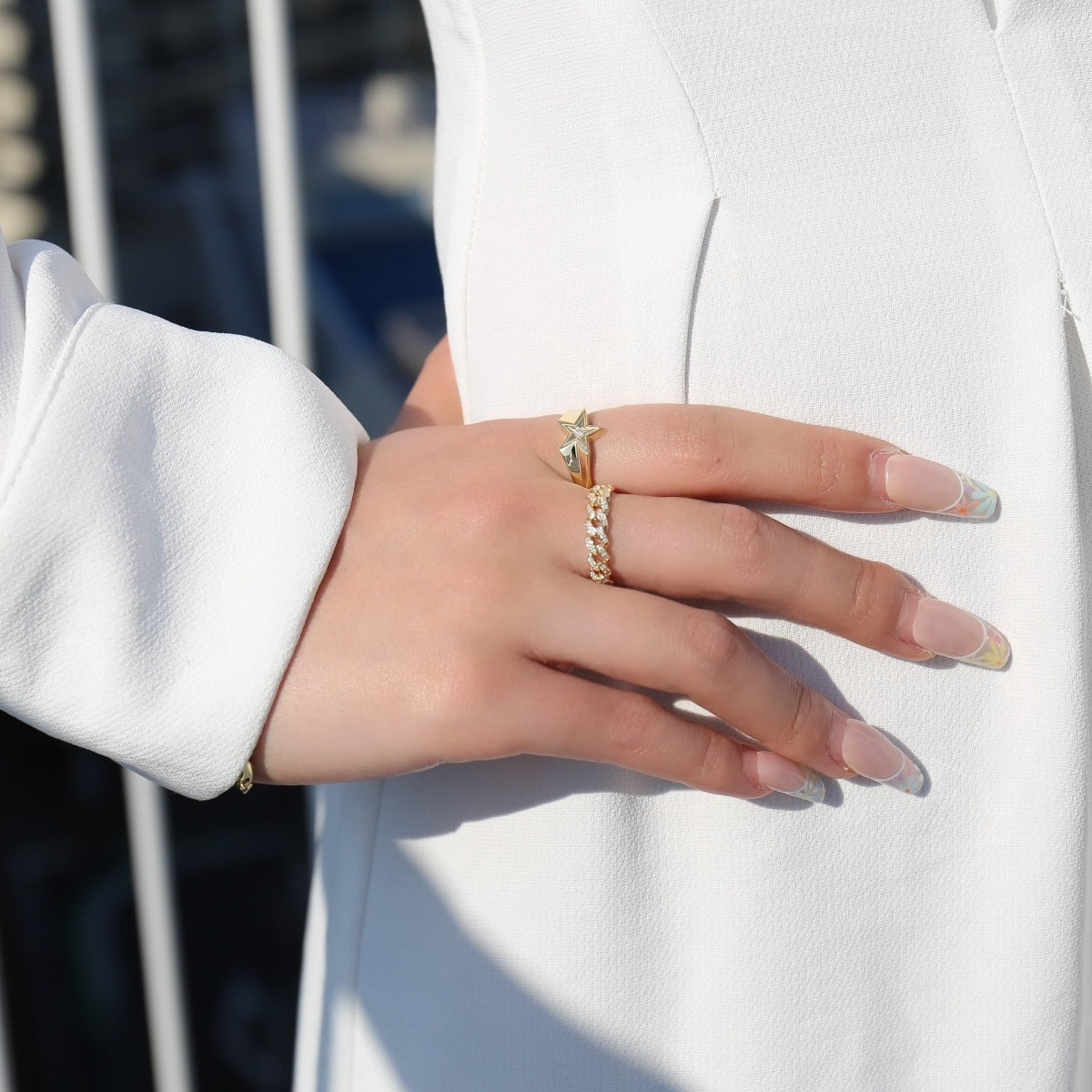 ダイヤモンド 18K イエローゴールド リング