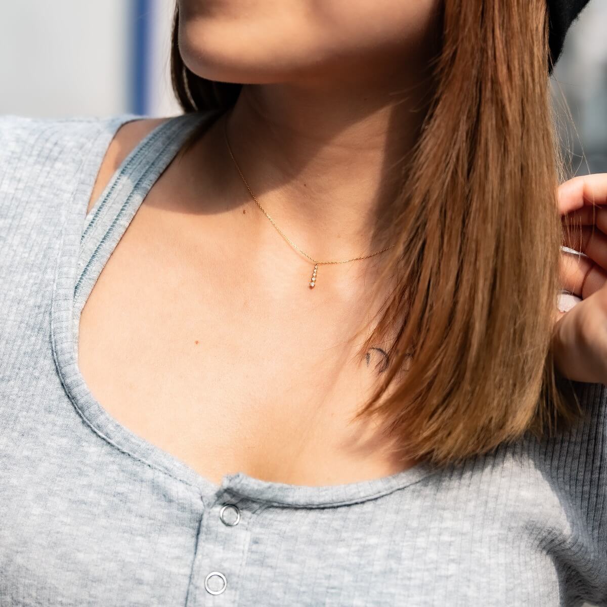 ダイヤモンド 18K イエローゴールド ネックレス&ペンダント