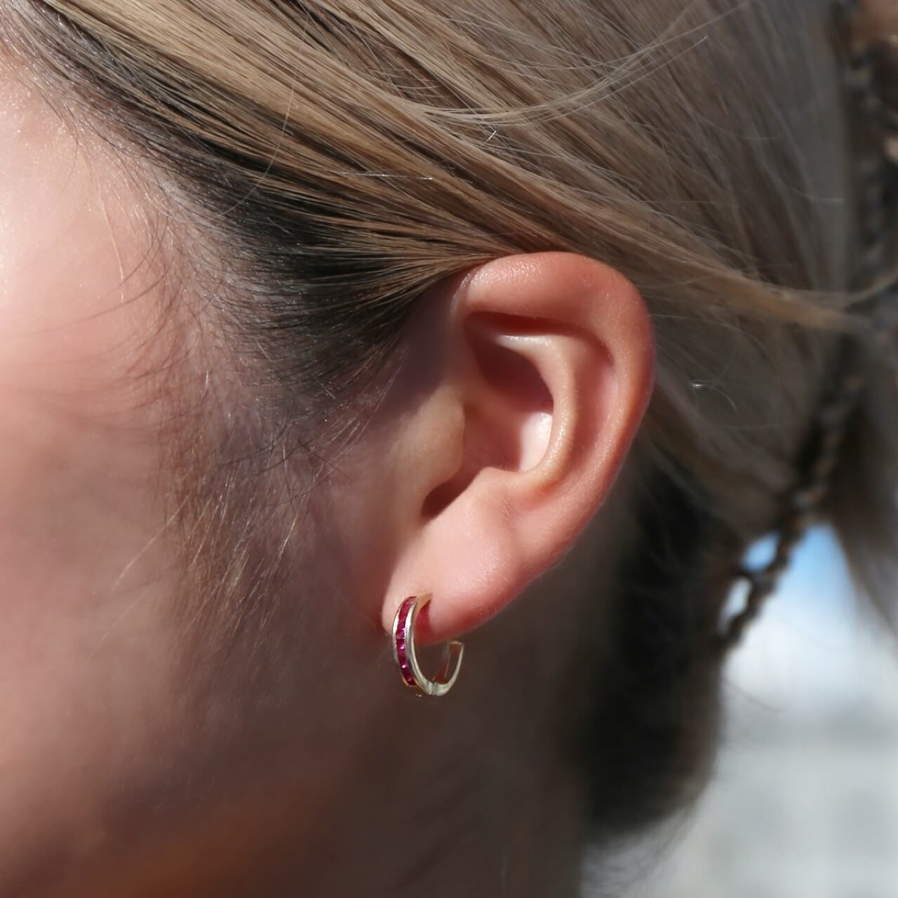 10K イエローゴールド ピアス