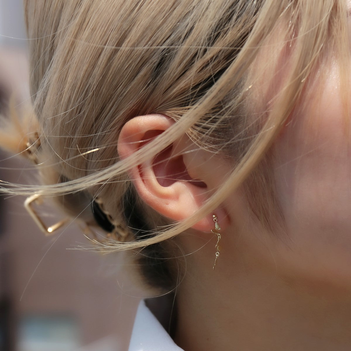 14K イエローゴールド ピアス