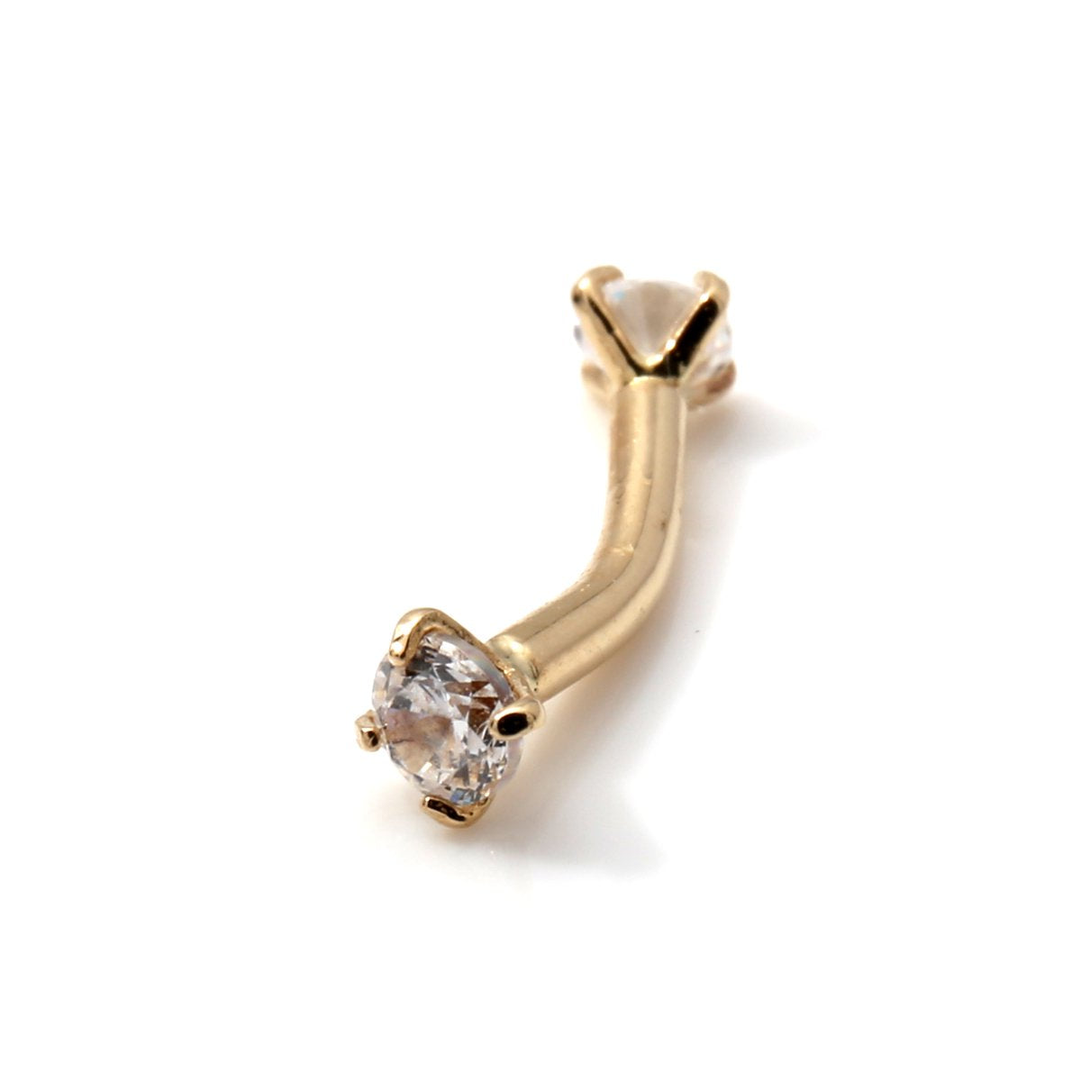 14K イエローゴールド ボディピアス