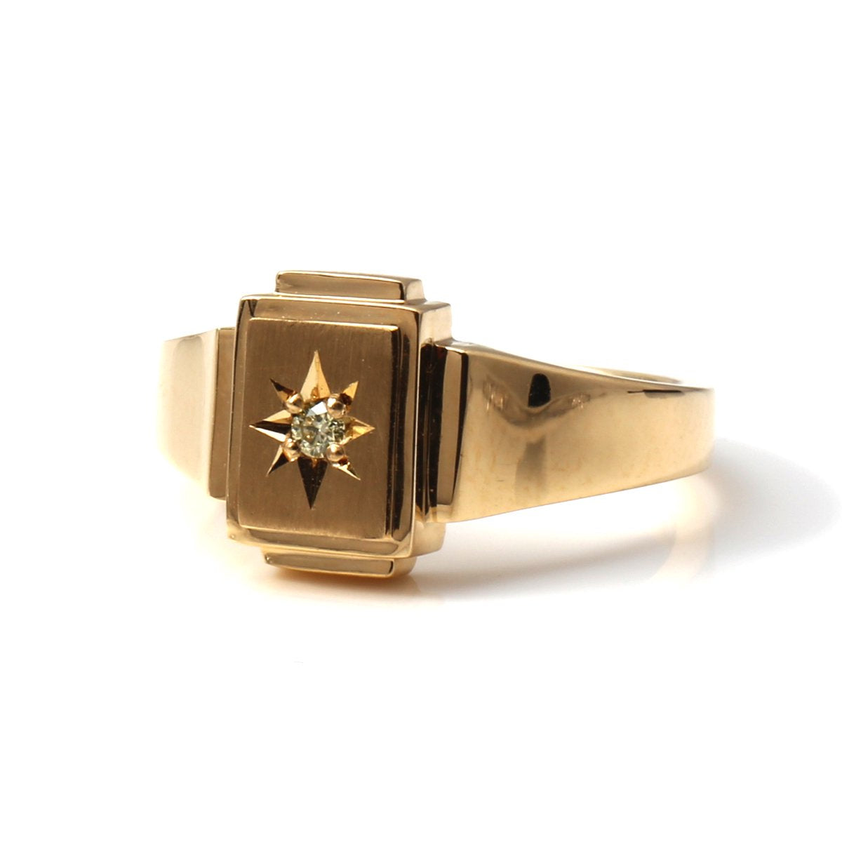 ダイヤモンド 18K イエローゴールド リング