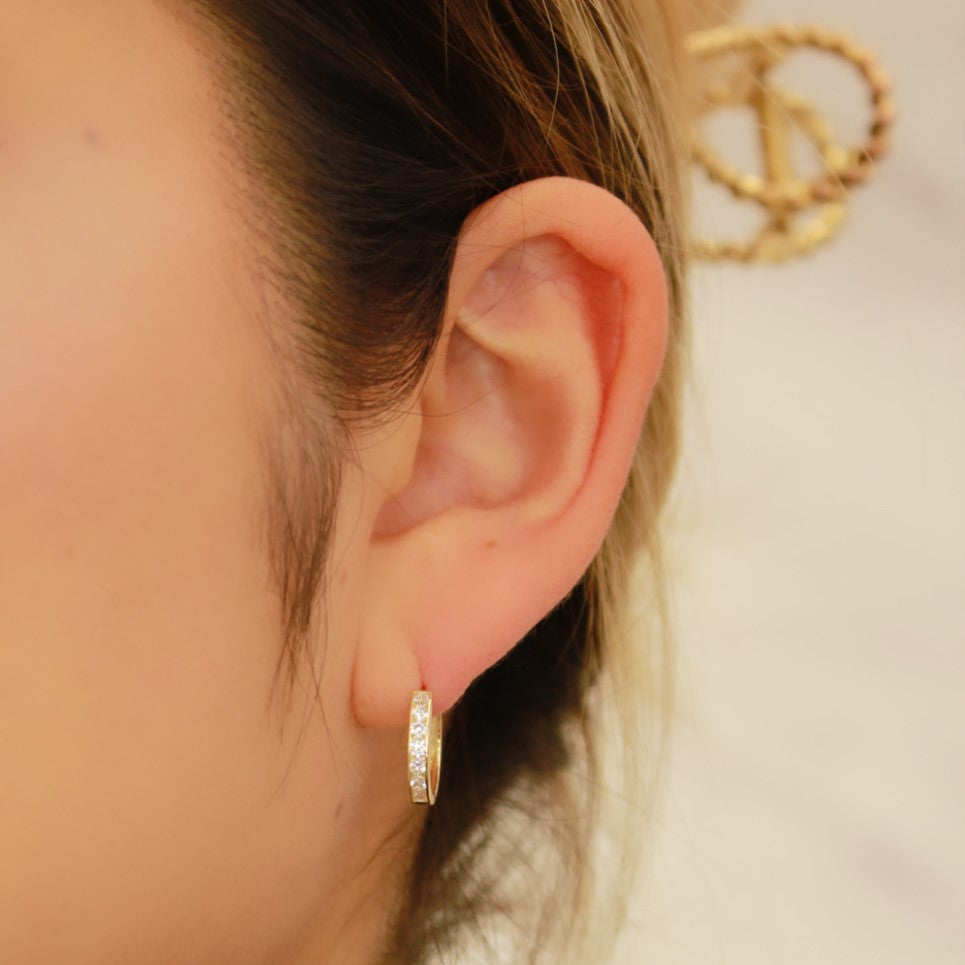 10K イエローゴールド ピアス